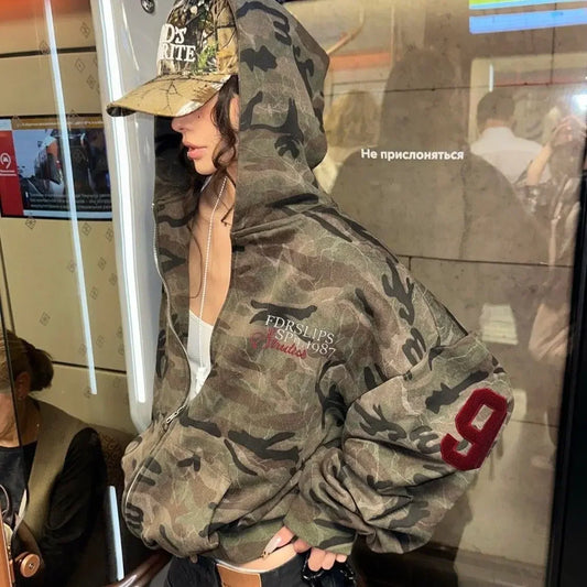 Hooded Camouflage Jacket