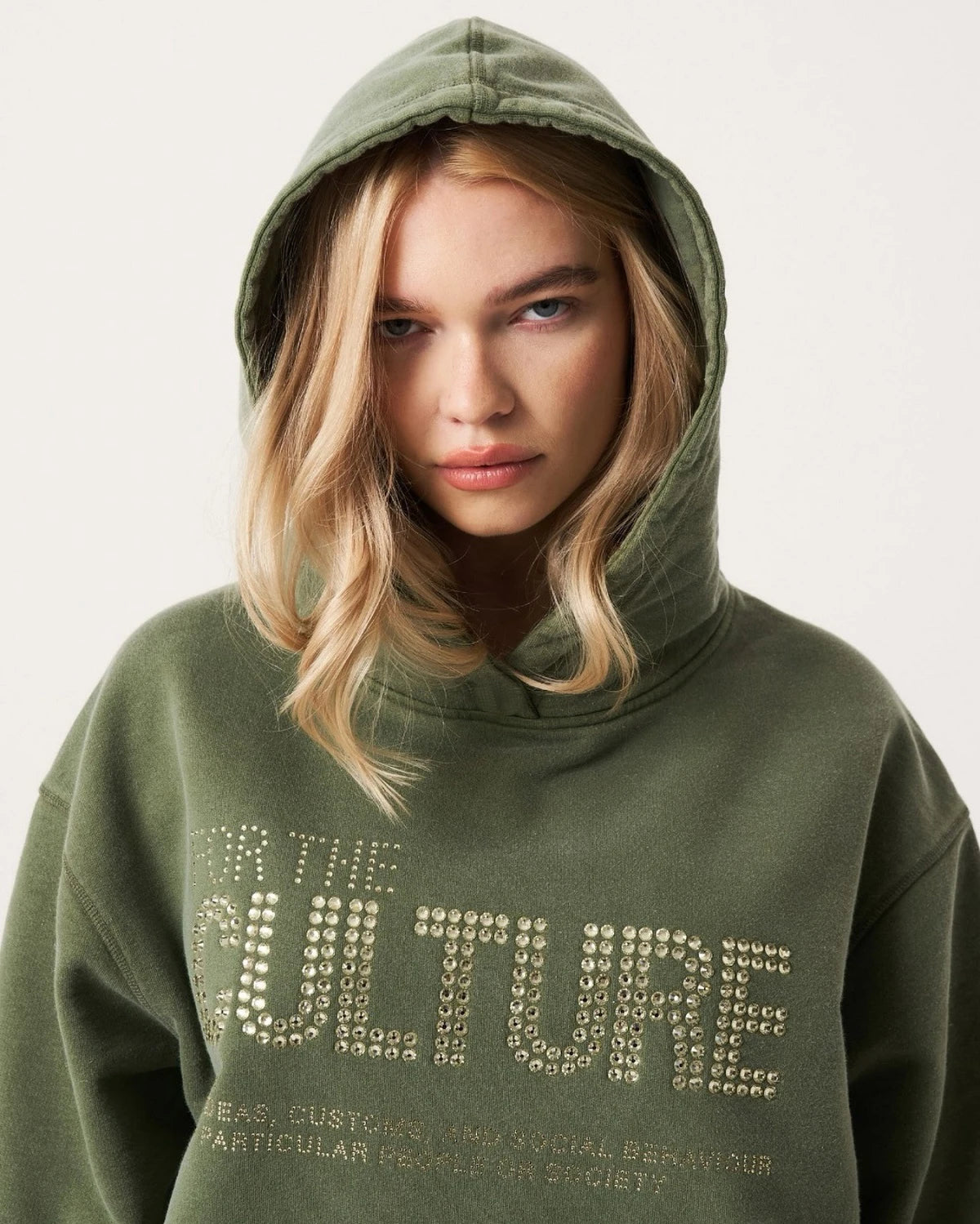 Khaki Green Culture Hoodie