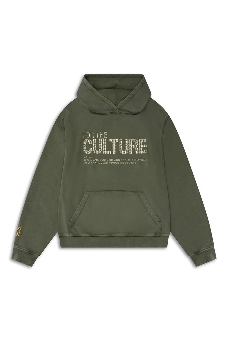 Khaki Green Culture Hoodie